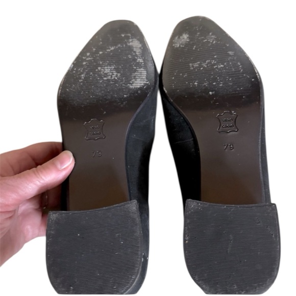 Talbots women’s suede stretch black tassel loafers excellent condition, Size 7.5 - Picture 4 of 5